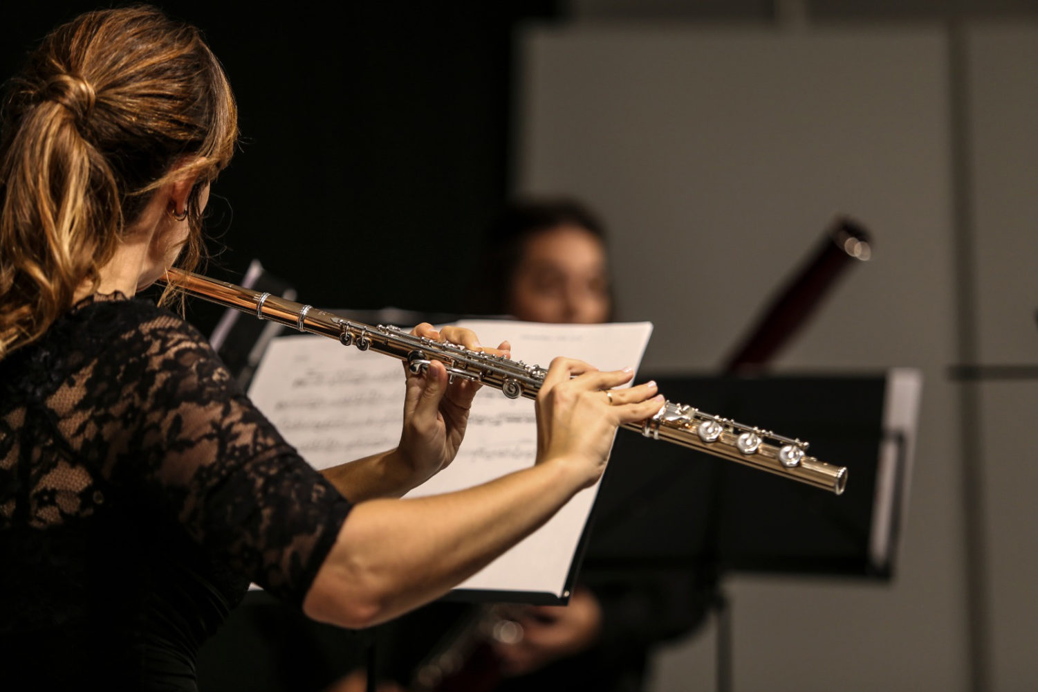 Flauta de Scherzo en un concierto